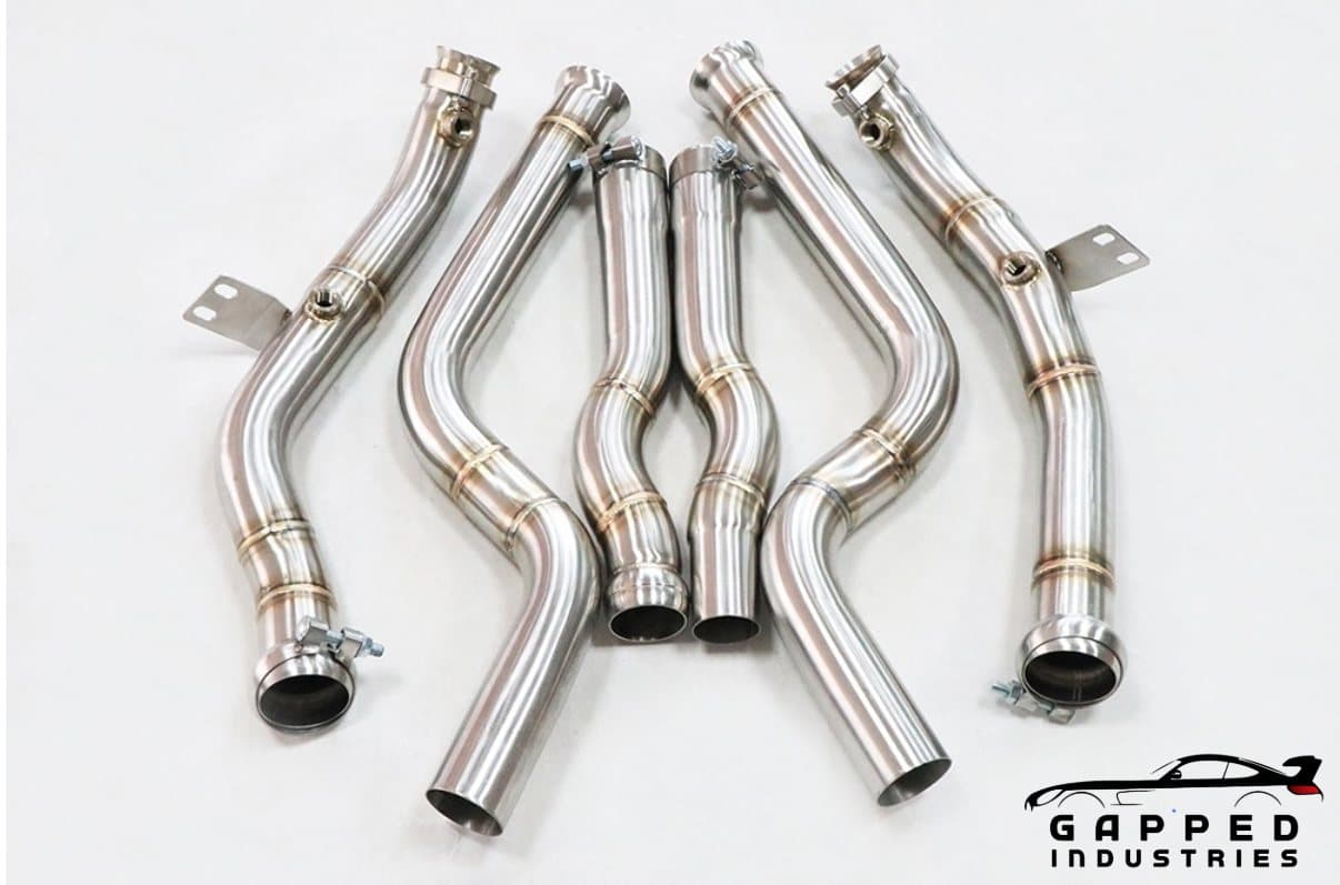 Gapped Industries CLS 550 C218 Catless Race Downpipes 2012-2018 [M278]